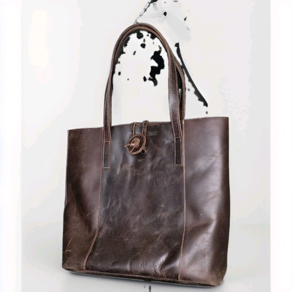 Montana Hudson Savannah Handcrafted Leather Brown Tote Bag